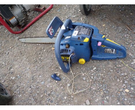 A "Oregon" Chainsaw (chain lock damaged, as found).