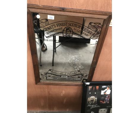 A GRANTS FINEST SCOTCH WHISKY MIRROR 