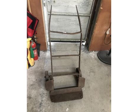 A VINTAGE IRON SACK TRUCK 