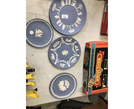 FOUR WEDGEWOOD JASPERWARE PLAQUES 
