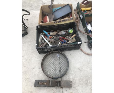 VARIOUS TOOLS TO INCLUDE PLIERS, SHEARS, DRILL BITS, ADJUSTABLE SPANNERS ETC (2) 