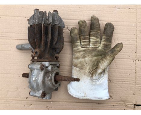 A small single cylinder engine, B 17582, possibly Italian, 23 cm high