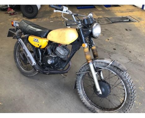 A 1977 Suzuki TS100 Registration number TTT 688R Frame number 64402 Engine number 70858 Barn find 20,806 recorded miles Recen
