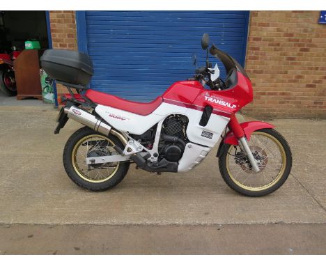 A 1989 (Oct) Honda Transalp XL600 VH 600cc Registration number G602 NSA 30,830 miles, believed genuine Old MOT's present back