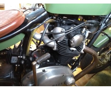 A 1976 Yamaha 650Registration number RFJ 576RFrame number 501760Engine number 501760V5CStandard machine professionally custom