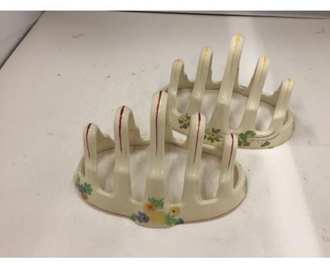 TWO ROYAL DOULTON CERAMIC TOAST RACKS 