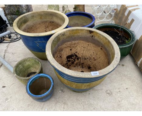 A LARGE QUANTITY OF CERAMIC GARDEN PLANTERS 