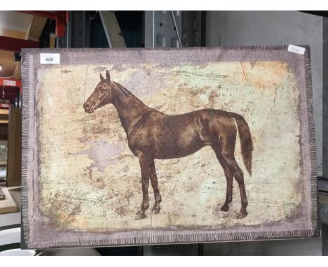 A CANVAS PRINT OF A HORSE 