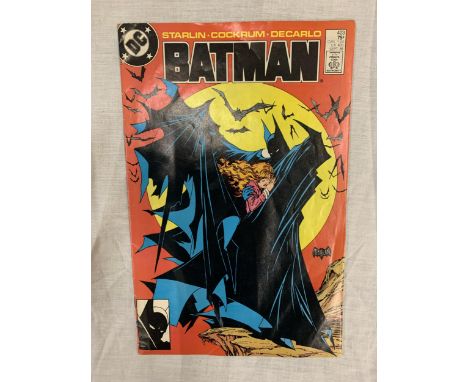 A FIRST EDITION DC BATMAN COMIC NO. 423 PUBLISHED SEPTEMBER 1988 NO VAT 