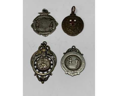 FOUR POCKET WATCH FOBS 