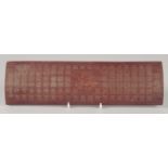 A CHINESE BAMBOO WRIST REST.