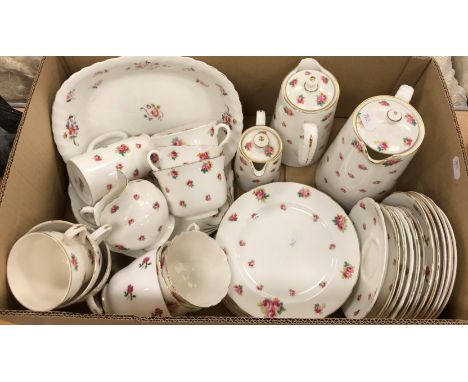 A Royal Doulton rose decorated part tea set to include cups, saucers, side plates, etc CONDITION REPORTS Royal Doulton rose p