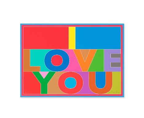Peter Blake (British 1932-), 'I Love You', 2013, digital print in colours on wove paper, signed and numbered AP4 in pencil, t