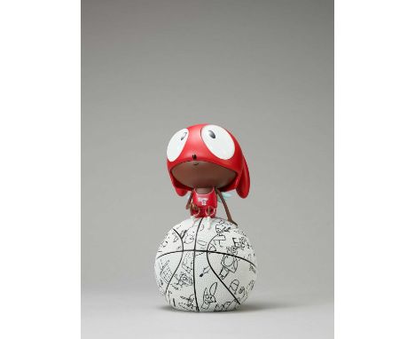 Edgar Plans (Spanish 1977-), 'Flyman 23', 2023, mixed media, acrylic, crystal and polystone sculpture, from an edition of 300