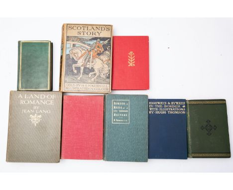 SCOTLAND & BORDERS. LANG, Jean. A Land of Romance, London: T.C. & E.C. Jack nd [1910], six photogravure plates with captioned