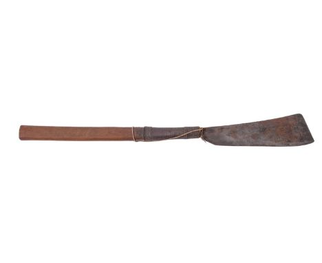 A Doa style machete of the Naga people Assam, India/ Burma, probably  mid 20th century- WWII period, the blade stamped All St