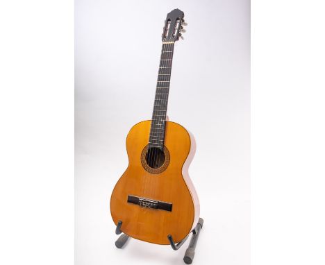 An Angel-Lopez (Spain)  Model 14 Classical Acoustic guitar, serial number 00625. (split to soundboard).




