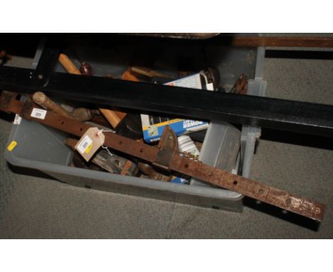 Sash cramps and assorted woodworking tools