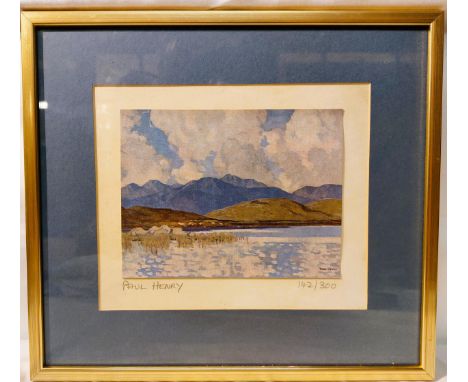Paul Henry R.H.A, R.U.A(1876-1958) Limited Edition Print signature in pencil PAUL HENRY and 142/300 Image size 5” by 6 ¼ “ 