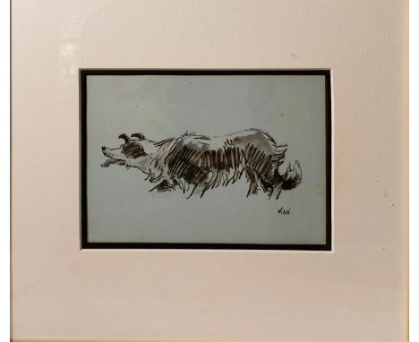 Kyffin Williams RA KBE OBE - Mott the Sheepdog, print with KW. monogramme to lower right print with KW. monogramme to lower r