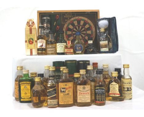 SELECTION OF WHISKY MINIATURESA selection of thirty-two Whisky miniatures, comprising: White Horse (70 Proof); Cutty Sark (70