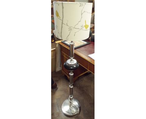 1960's/70s chrome and black standard lamp