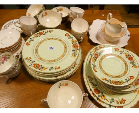 Part of a Mason's dinner service, vintage tea china etc 