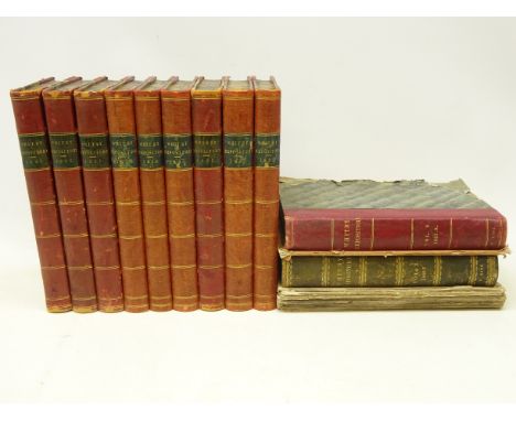 'The Whitby Repository and Monthly Miscellany' 1825-1830, New Series 1831-1833, pub. R. Kirby, Bridge Street, half calf with 