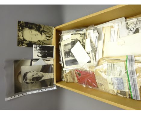 Large collection of Theatre related and other Ephemera including photos signed by Albert & Les Ward, Wynn Calvin, Leslie Halt