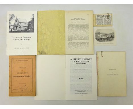 Grosmont: Description of The New Iron Works, with six plates 1863, Rules of Grosmont Co-operative Society 1916, Short Account