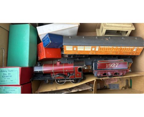 Hornby Train interest Bassett Lowke O Gauge No2 4-4-0 Clockwork Locomotive Duke Of York and similar&nbsp;