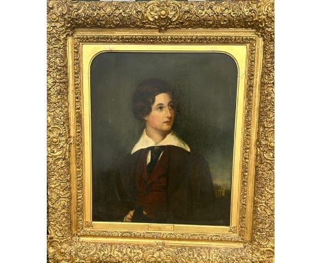 A large fine quality 19th cent oil on canvas portrait of Sir Jas Weir Hogg, 114cm x 102cm  Attributed to John Partridge 1789-