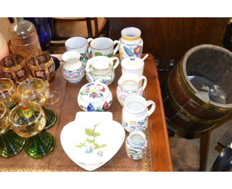 A quantity of Poole and other pottery
