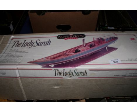 A 1:12 scale model of a boat, "The Lady Sarah"