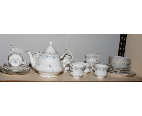 A Royal Albert "Memory Lane" part tea service for eight