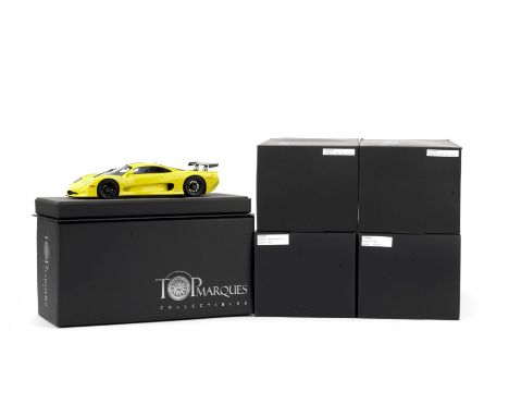 Five boxed 1:18 scale model cars by Top Marques,comprising Ferrari F40 LM Barchetta (TOP068A); Ferrari F40 Michelotto (TOP068