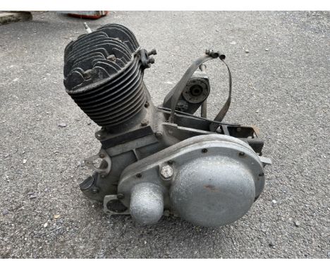 A New Imperial model 80 motorcycle engine,1930s, 500cc side-valve type, stamped 124/34677/80, with kick start, chain case, un