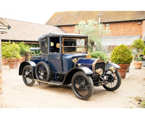 1913 Napier 15hp Doctor's Coupé Registration no. LK 6256 Chassis no. 12165•Rare model from a premier make•One of 3,274 15hp m