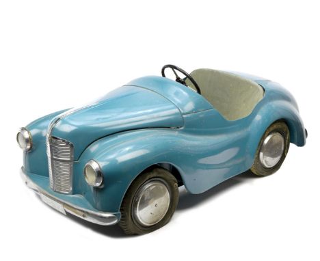 An Austin J40 child's pedal car for restoration, 1971,chassis number obscured but with accompanying 1987 hand-written letter 