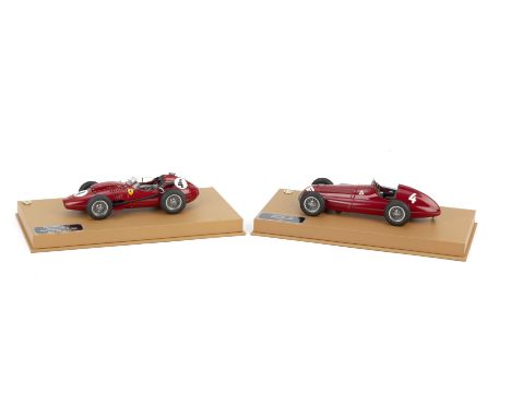 Two boxed 1:20 scale Alfa Romeo and Ferrari Grand Prix models by Revival of Italy,model kits built and sold as complete model