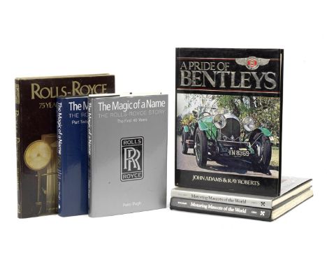 Two Rolls-Royce reference books by P Pugh,comprising 'Magic of the Name -The Rolls-Royce Story the first forty years'; and 'T