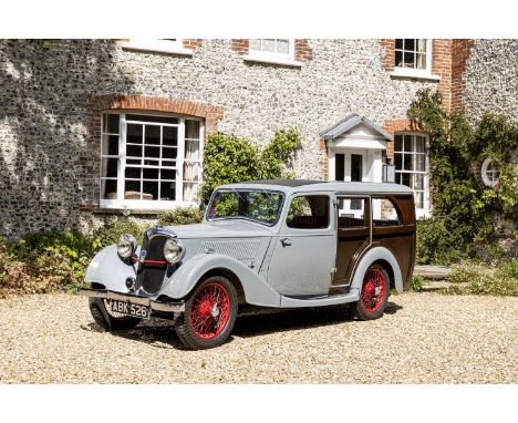 1937 Riley 1½-Litre Falcon 'Woodie' Estate Registration no. ABK 526 Chassis no. To be advised Engine no. 35-1130 (block)•9hp 