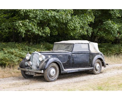 1939 Rover 'Twenty' Tickford Foursome Drophead Coupé Coachwork by Salmons &amp; Sons (Tickford) Registration no. JPA 105 Chas