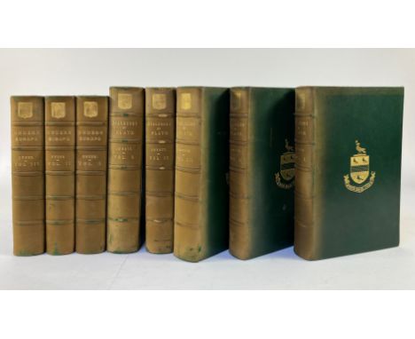 PLATO. Dialogues. Transl. into Engl. w. analyses &amp; introd. by B. Jowett. 3rd ed. Oxf., 1892. 5 vols. Lge-8°. - Added: C.A
