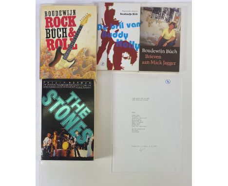 BÜCH, B. "Time waits for no one" [The Rolling Stones]. Leiden, 15 X 1975. Typoscript on r° only, on handmade paper, signed. -