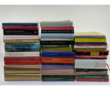 COLLECTION of 42 literary/historical/philosophical works ((neo-)classical, Renaissance) in Dutch (translation). Late 20th &am