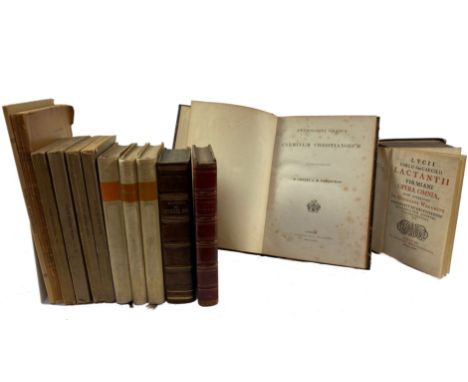 ANTHOLOGIA GRAECA carminum Christianorum. Adornaverunt W. Christ &amp; M. Paranikas. 1871. Lge-8°. Cont. hcf. (A few marg. pe