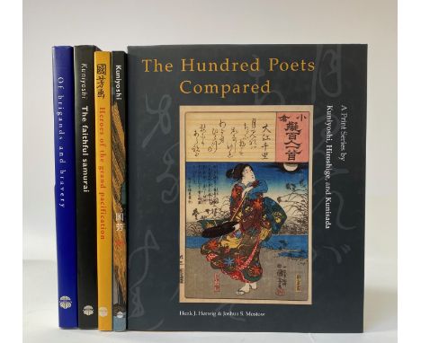 JAPAN -- HERWIG, H.J. &amp; J.S. MOSTOW. The hundred poets compared. A print series by Kuniyoshi, Hiroshige, and Kunisada. 20