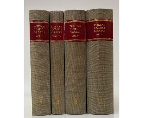 POETAE COMICI GRAECI. Ed. R. Kassel &amp; C. Austin. Vol. II, IV, V, VII. 1983-91. Lge-8°. 4 vols. of the series. Ocl. NOTE:V