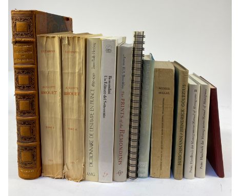 GEFFROY, G. Auguste Brouet: Catalogue de son œuvre gravé. Par., 1923. 2 vols. Prof. ill. 4°. Owrps., uncut. (Spine ends sligh